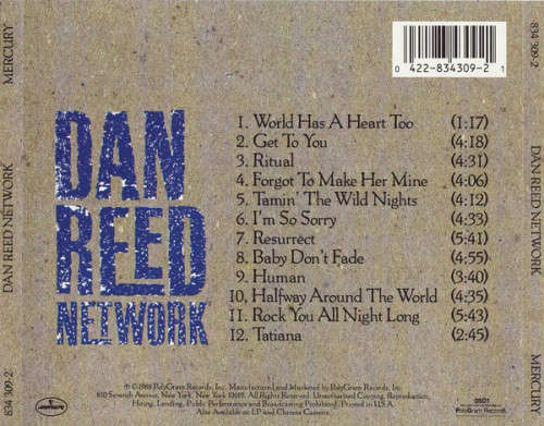 Dan Reed Network - Dan Reed Network CD Import