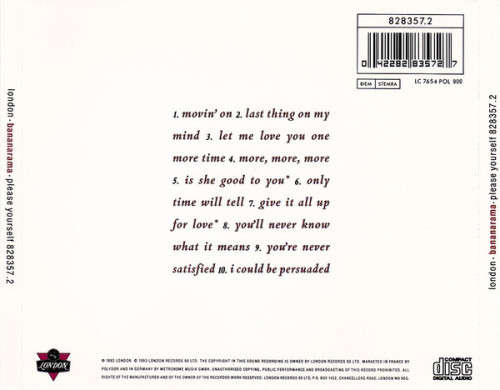Bananarama - Please Yourself CD Import