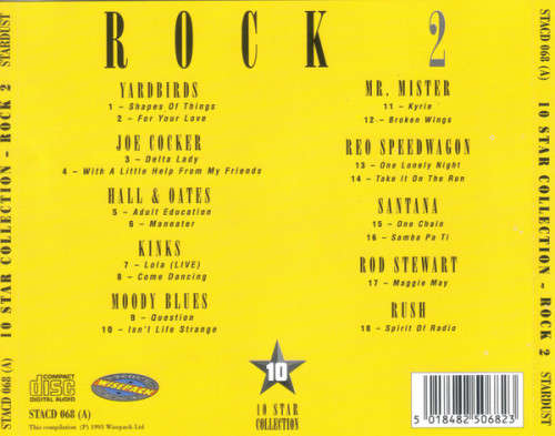 Various - 10 Star Collection - Rock 2 CD Import