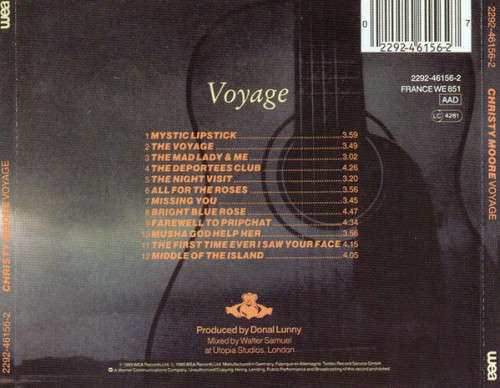Christy Moore - Voyage CD Import
