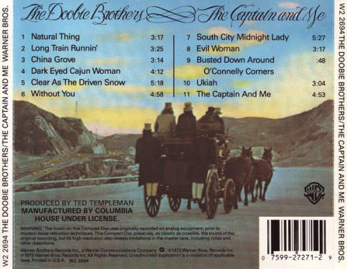 Doobie Brothers - The Captain and Me CD Import