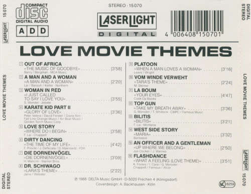 Various - Love Movie Themes CD Import