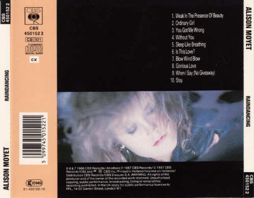 Alison Moyet - Raindancing CD Import