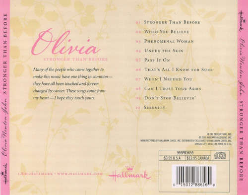 Olivia Newton-John - Stronger Than Before CD Import