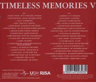 Various - Timeless Memories V Double CD Rare