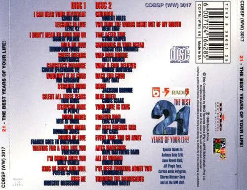 Various - Best 21 Years of Your Life! Double CD