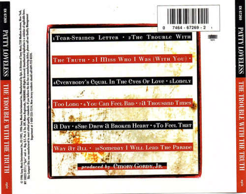 Patty Loveless - The Trouble With the Truth CD Import