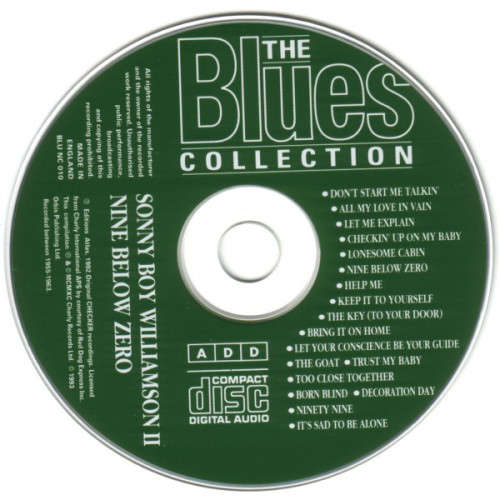 Sonny Boy Williamson II - Nine Below Zero CD Import