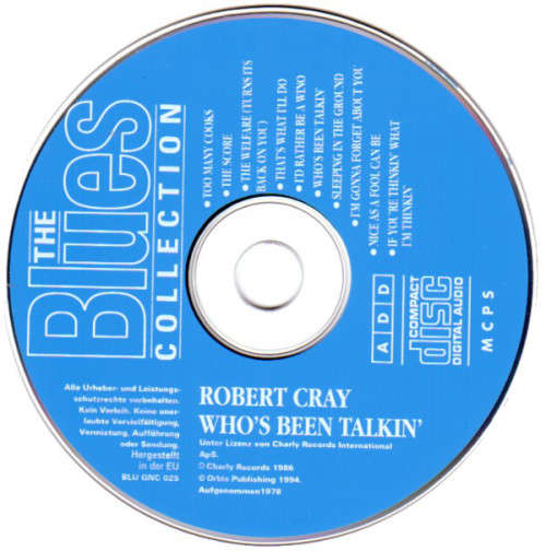 Robert Cray - Whos Been Talkin` CD Import