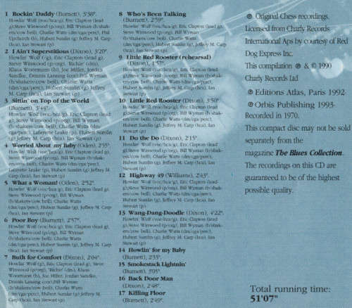 Howlin` Wolf - London Sessions CD Import