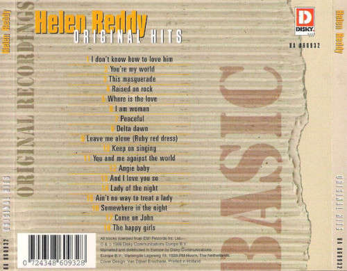 Helen Reddy - Original Hits CD Import
