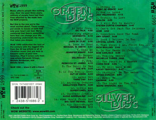 Various - WOW 1999 (Year`s 30 Top Christian Artists and Songs.) Double CD Import