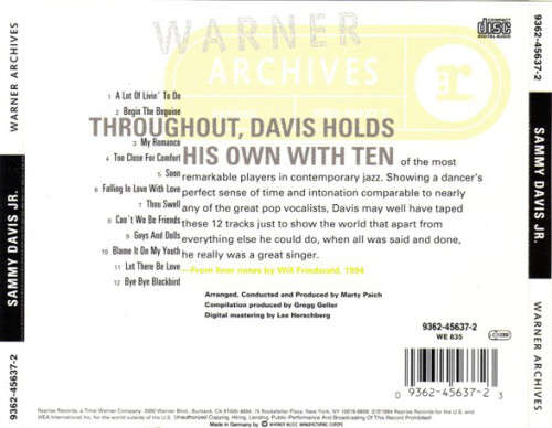 Sammy Davis Jr. - The Wham of Sam CD Import
