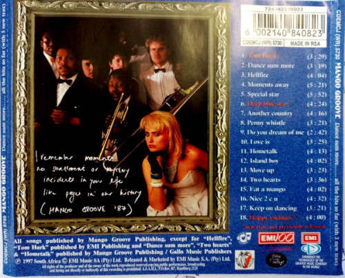 Mango Groove - Dance Sum More - All the Hits So Far CD