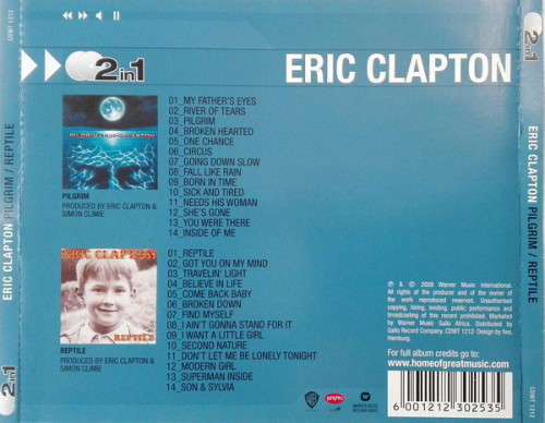 Eric Clapton - Pilgrim / Reptile Double CD