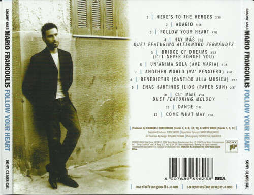 Mario Frangoulis - Follow Your Heart CD Sealed