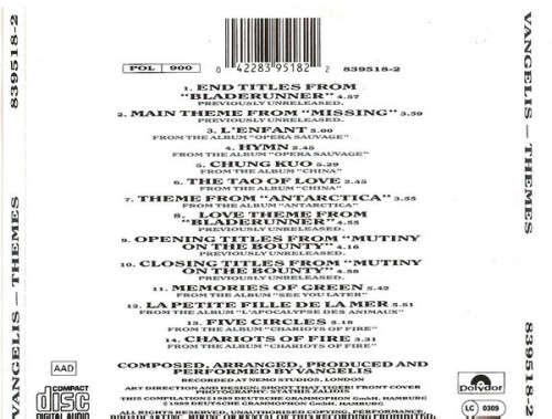 Vangelis - Themes CD Import