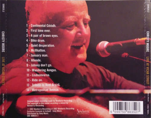 Christy Moore and Donal Lunny and Declan Sinnott - Live At Vicar Street CD Import