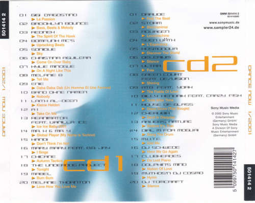 Various - Dance Now 1/2001 Double CD Import