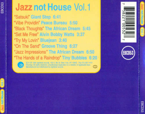 Various - Jazz Not House Vol.1 CD Import