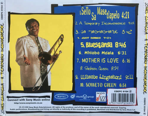 Jonas Gwangwa - A Temporary Inconvenience CD