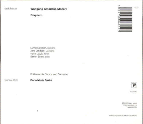 Mozart - Carlo Maria Giulini - Requiem CD Import Sealed
