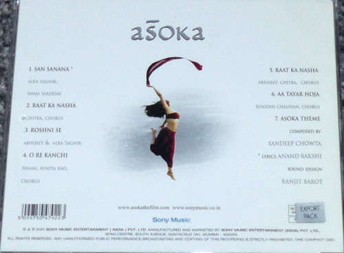 Soundtrack - Anu Malik, Gulzar - Asoka CD Import Sealed (Bollywood)