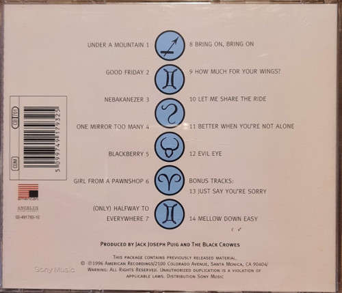 Black Crowes - Three Snakes & One Charm CD Import