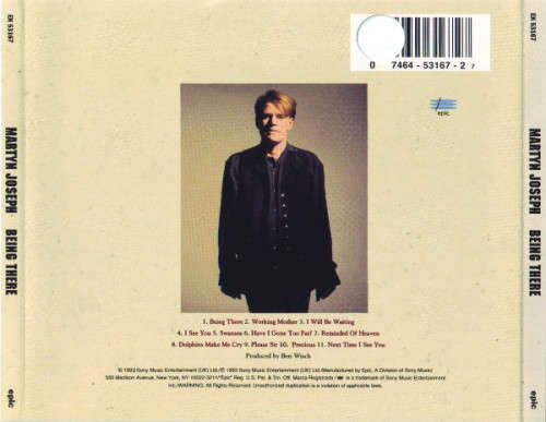 Martyn Joseph - Being There CD Import