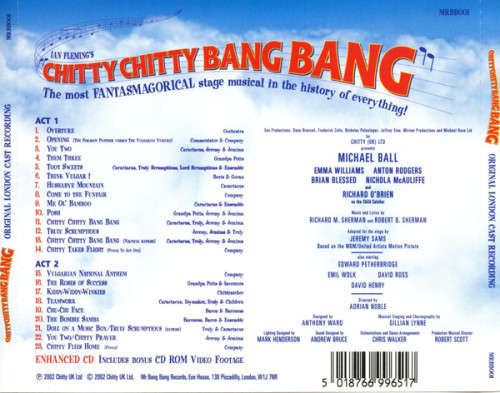 Various - Chitty Chitty Bang Bang (Original Cast Recording) CD Import