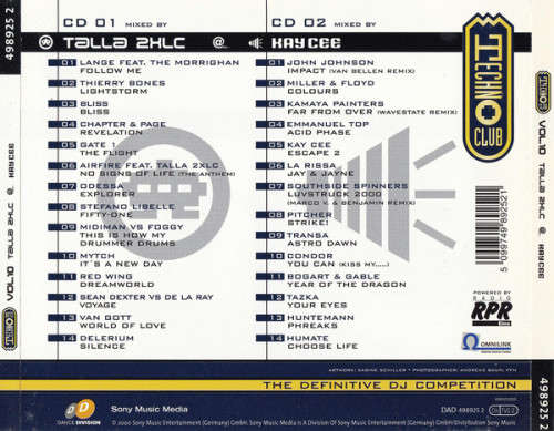 Techno Club - Double CD`s x5 Vol 9, 10, 11, 12, 16 Import