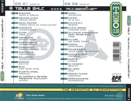 Techno Club - Double CD`s x5 Vol 9, 10, 11, 12, 16 Import