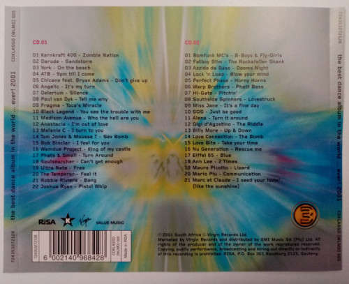 Various - Best Dance Album In the World ... Ever! 2001 Double CD