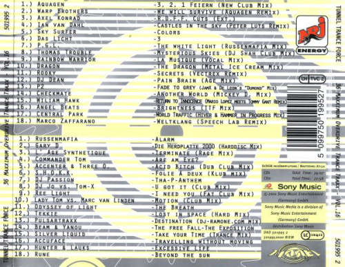 Various - Tunnel Trance Force Vol. 16 Double CD Import