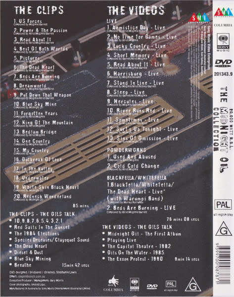 Midnight Oil - 20,000 Watt R.S.L. Collection DVD Import