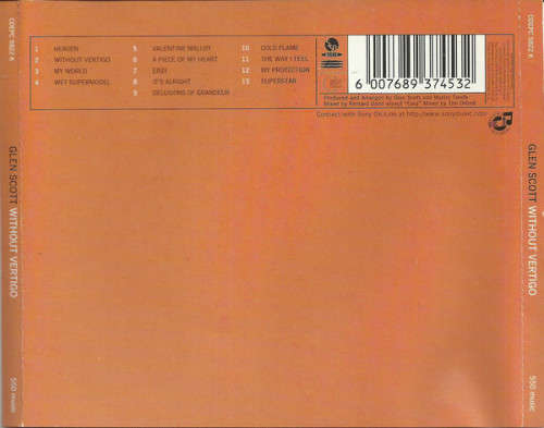 Glen Scott - Without Vertigo CD