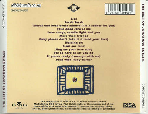 Jonathan Butler - Best of CD