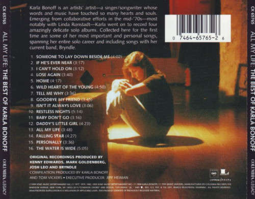 Karla Bonoff - All My Life: Best of CD Import