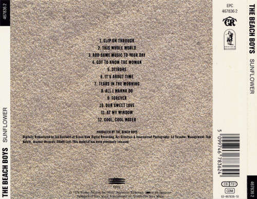 Beach Boys - Sunflower CD Import