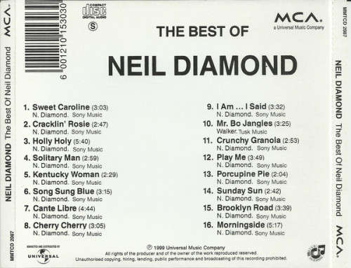 Neil Diamond - Best of CD