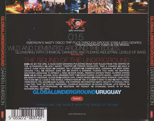 Darren Emerson - Global Underground 015: Uruguay Double CD Import