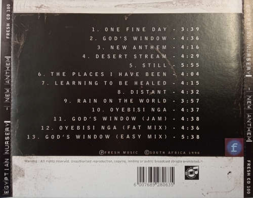 Egyptian Nursery - New Anthem CD