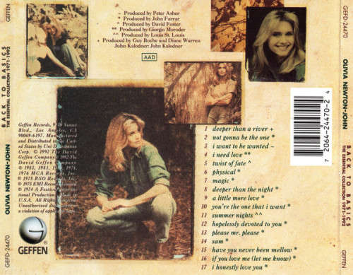 Olivia Newton-John - Back To Basics (Essential Collection 1971-1992) CD Import