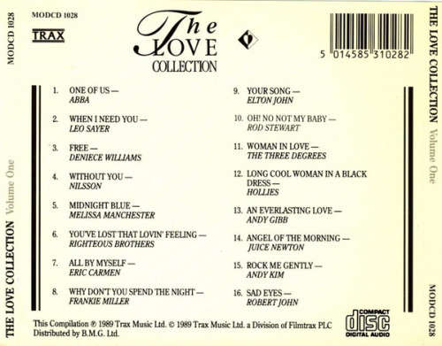 Various - The Love Collection Vol 1,2,3,4,5,6 CD Set Import