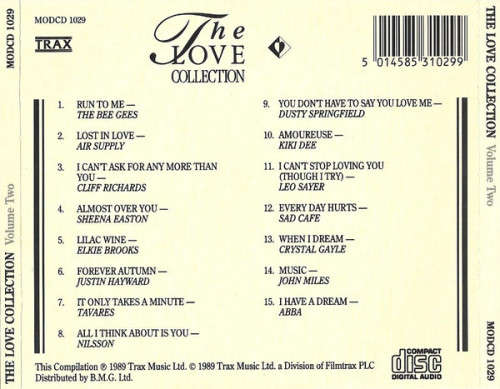 Various - The Love Collection Vol 1,2,3,4,5,6 CD Set Import