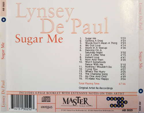 Lynsey De Paul - Sugar Me CD Import