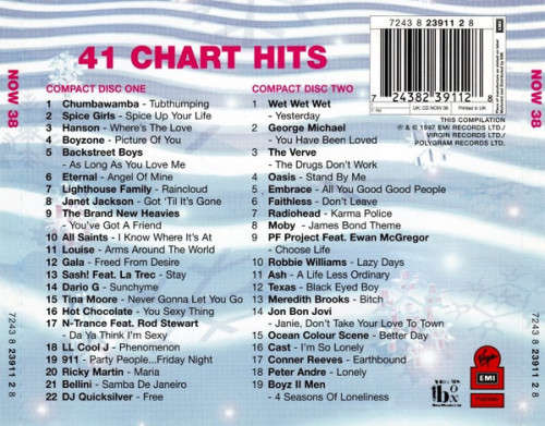 Various - Now That`s What I Call Music! 38 Double CD Import UK