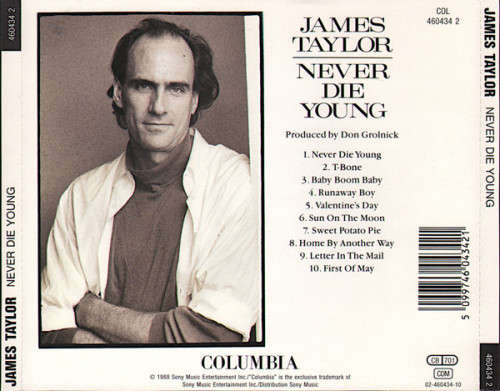 James Taylor - Never Die Young CD Import