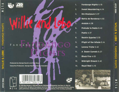 Willie and Lobo - Fandango Nights CD