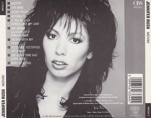 Jennifer Rush - Movin' CD Import